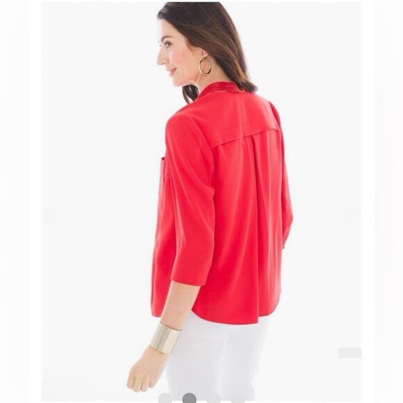 Chico’s 3 Open-Front Cardigan Blazer Artsy Entrepreneur Career Capsule Wardrobe - Picture 3 of 10